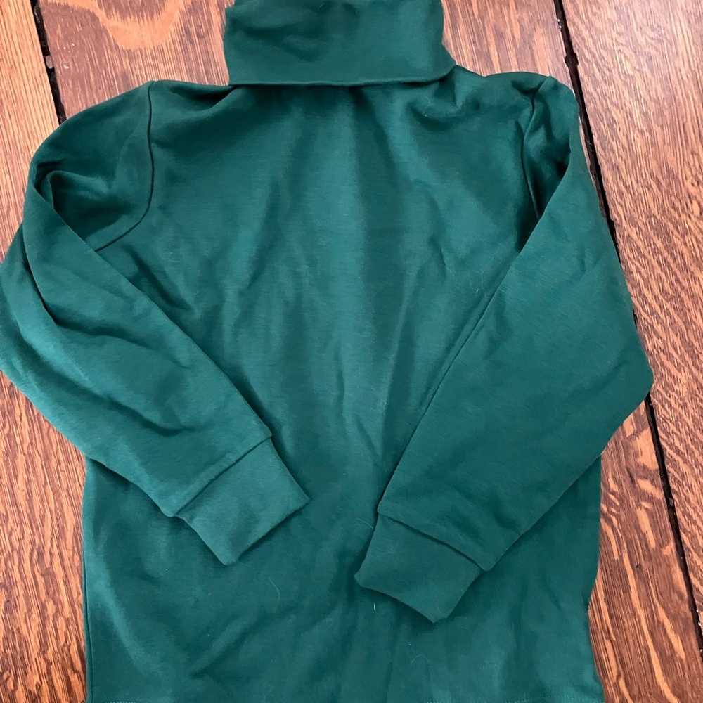 Lands' End Forest Green Turtleneck